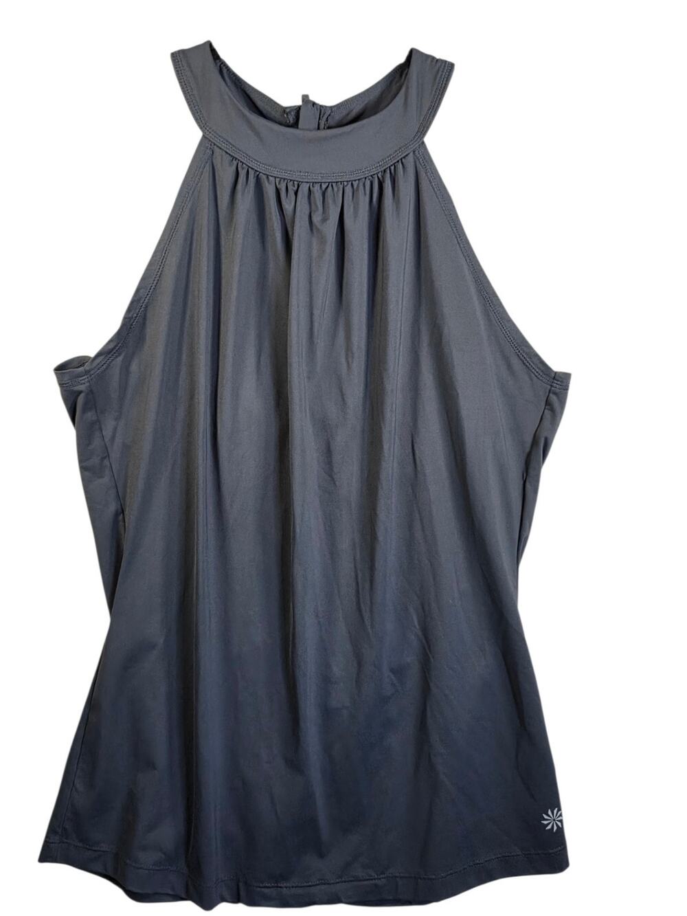ATHLETA Women’s M Levitate Tank Top Grey Adjustable Shirt Hiking Running Work